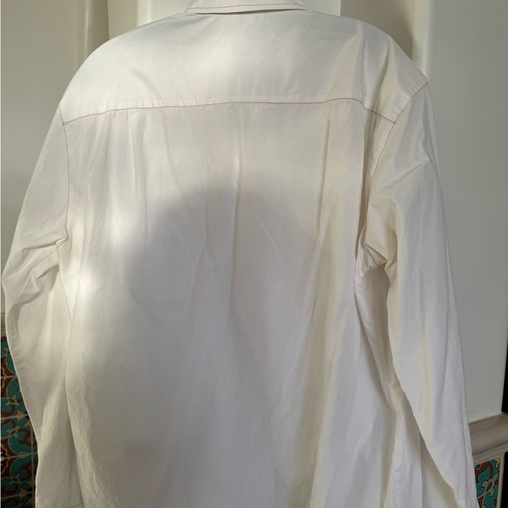 Men’s Steven Alan Crisp White Dress Shirt - image 3